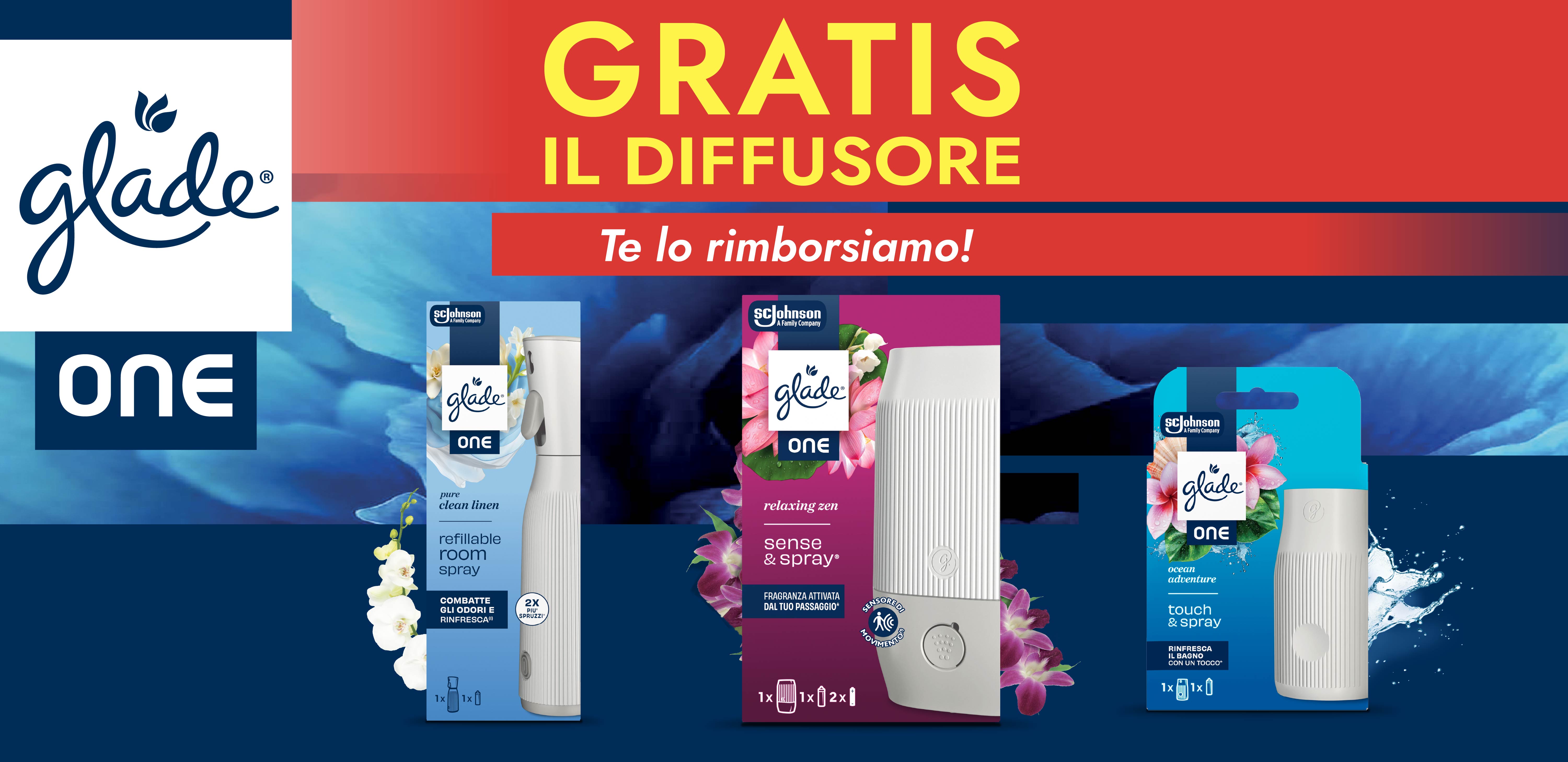 GRATIS IL DIFFUSORE
 Te lo rimborsiamo!